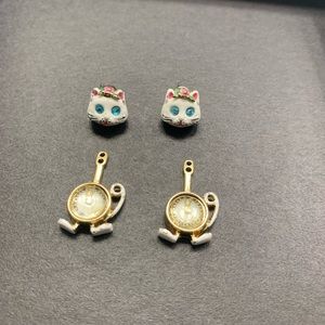 Alice In Wonderland Inspired Betsey Johnson Earrings